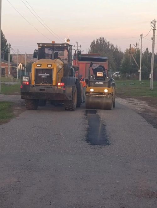 В Верхнеуслонском районе продолжается ямочный ремонт