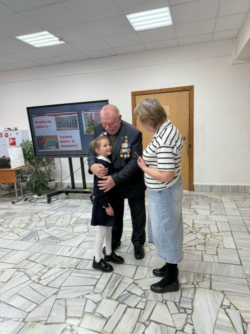Ветеран войны в Афганистане встретился с учениками Набережно-Морквашской школы