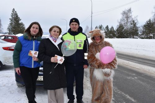 В Верхнем Услоне мартовский кот поздравил автоледи с 8 Марта