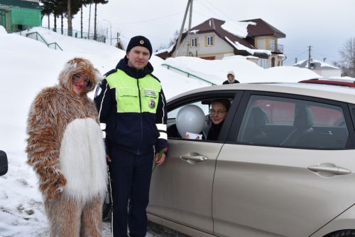 В Верхнем Услоне мартовский кот поздравил автоледи с 8 Марта