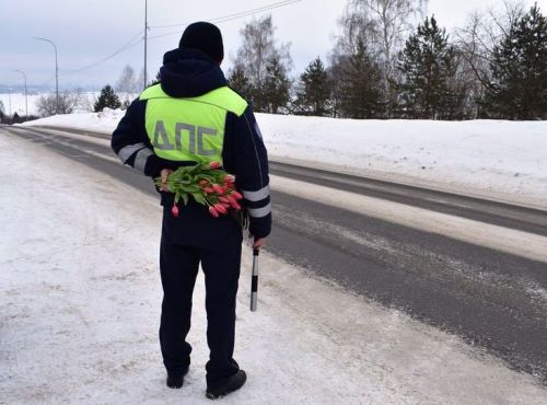 В Верхнем Услоне мартовский кот поздравил автоледи с 8 Марта