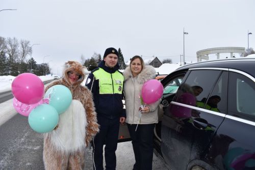 В Верхнем Услоне мартовский кот поздравил автоледи с 8 Марта