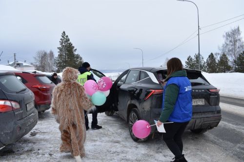 В Верхнем Услоне мартовский кот поздравил автоледи с 8 Марта