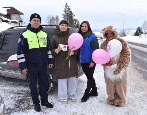 В Верхнем Услоне мартовский кот поздравил автоледи с 8 Марта