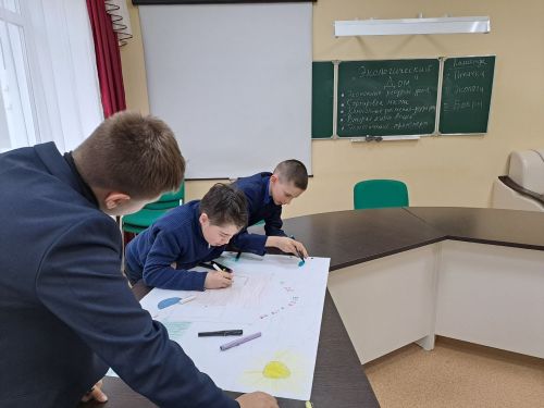 Татбурнашевские пятиклассники разработали проекты экодомов
