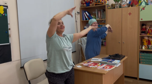Производственная зарядка в «Солнышке» ко Всемирному дню здоровья