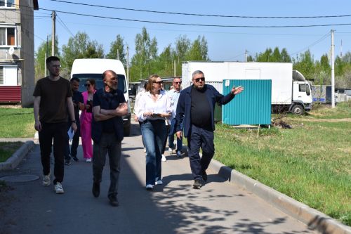 Фоторепортаж выездного совещания по благоустройству в Верхнем Услоне