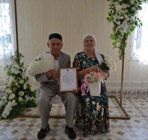 Супруги Хасановы из Печищ отметили 55-летие семейной жизни