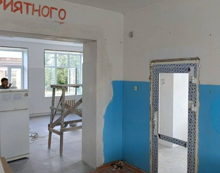 В двух школах Верхнеуслонского района ведется ремонт пищеблоков