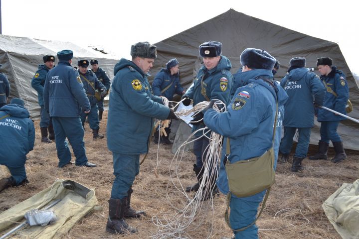 Верхнеуслонский район принимает участие во Всероссийских командно-штабных учениях по ликвидации последствий чрезвычайных ситуаций, вызванных паводками и природными пожарами