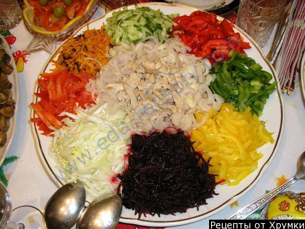 Рецепт для похудения - Салат Козел в огороде с корейской морковью