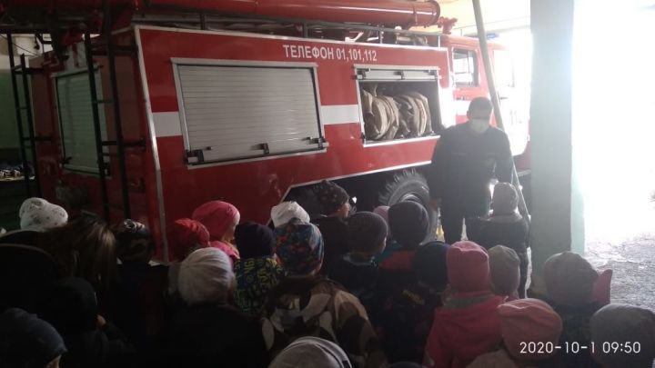 Воспитанники детского сада «Солнышко» посетили пожарную часть