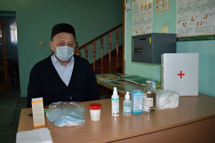 В Верхнеуслонской мечети приняты все меры по противодействию коронавирусу
