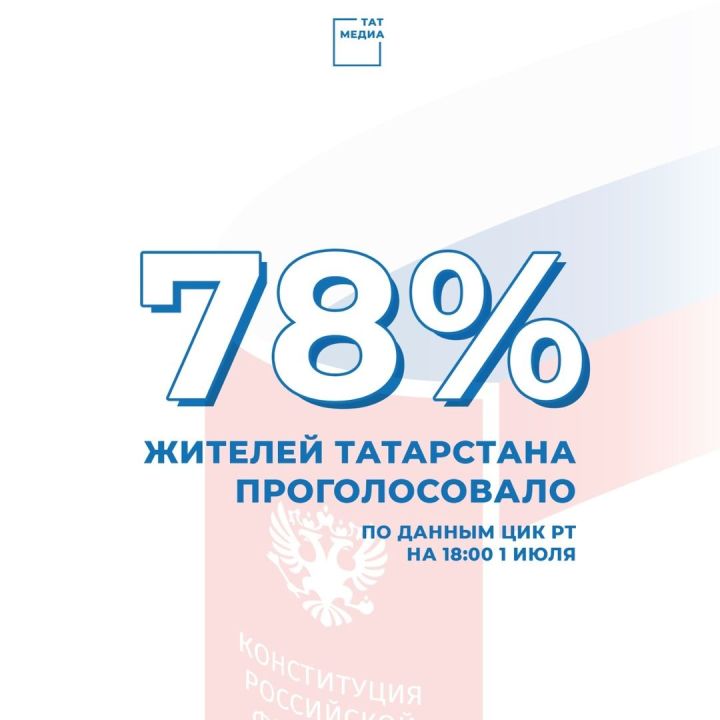 Более 78% татарстанцев приняли участие в общероссийском голосовании