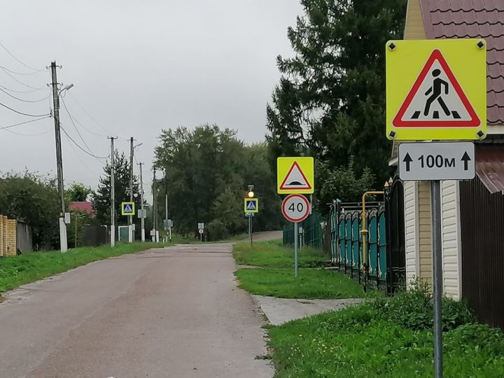 В поселениях Верхнеуслонского района установили дорожные знаки