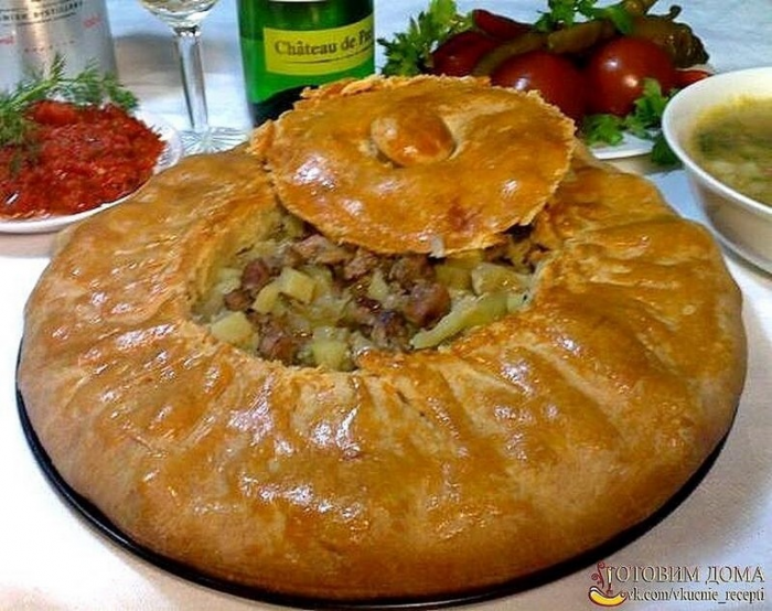 Готовим национальный татарский пирог Зур-балиш!