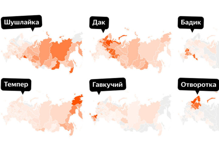 Яндекс составил список популярных диалектных слов регионов России