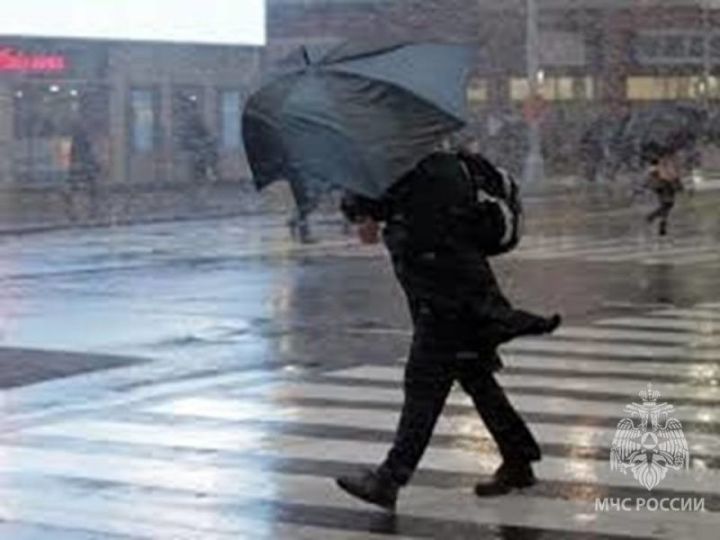 В Татарстане объявлено штормовое предупреждение в связи с сильным ветром и дождем