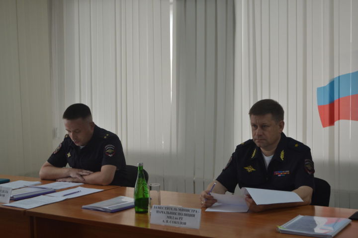 Генерал-майор полиции Алексей Соколов с рабочей поездкой посетил межмуниципальный отдел «Верхнеуслонский»