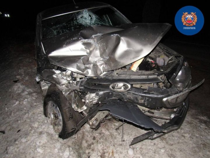 На Ульяновской трассе в Татарстане произошло ДТП по вине пьяного водителя