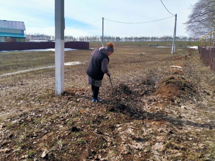 В Янги Болгарах прошел первый субботник