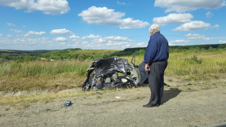 В Татарстане столкнулись Калина и большегруз, водитель легковушки погиб