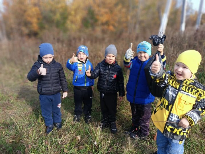 Октябрьский балалары «Чүпкә урын юк!” акциясендә катнашты