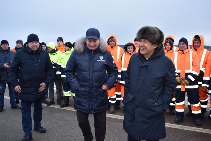 Минниханов открыл реконструированный участок трассы М-7 «Волга»