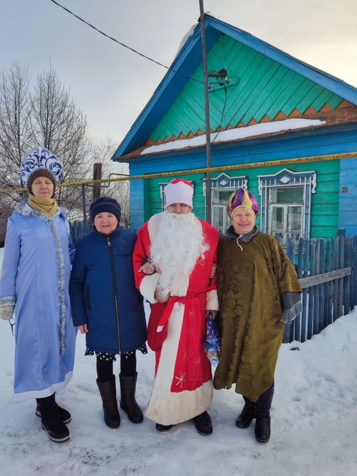 В Печищах сказочные герои навестили бабушек, чьи внуки находятся на СВО