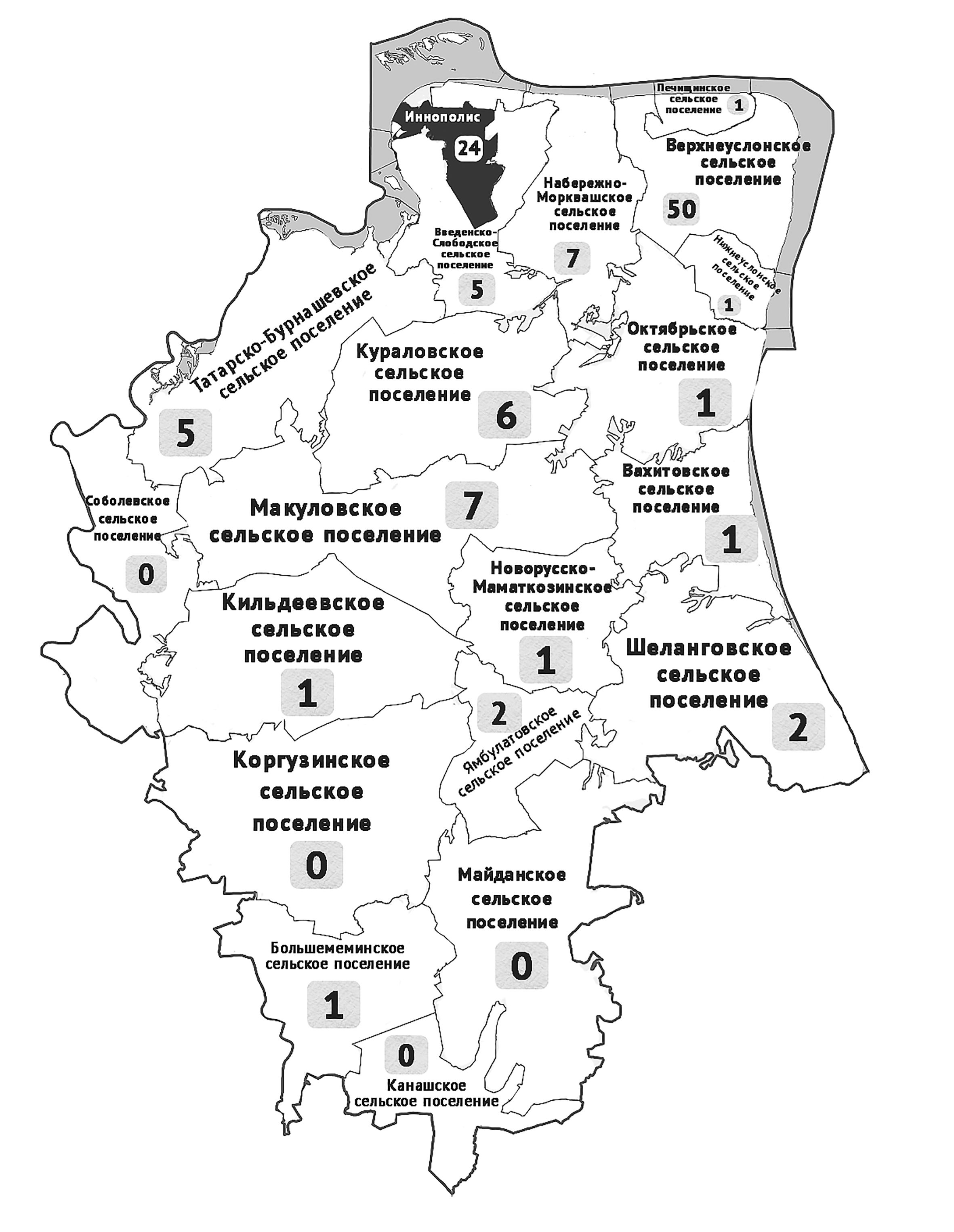 Карта татарстана карта верхнеуслонского района