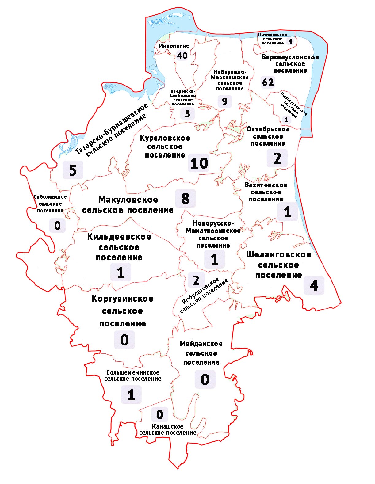 Карта алексеевского района рт