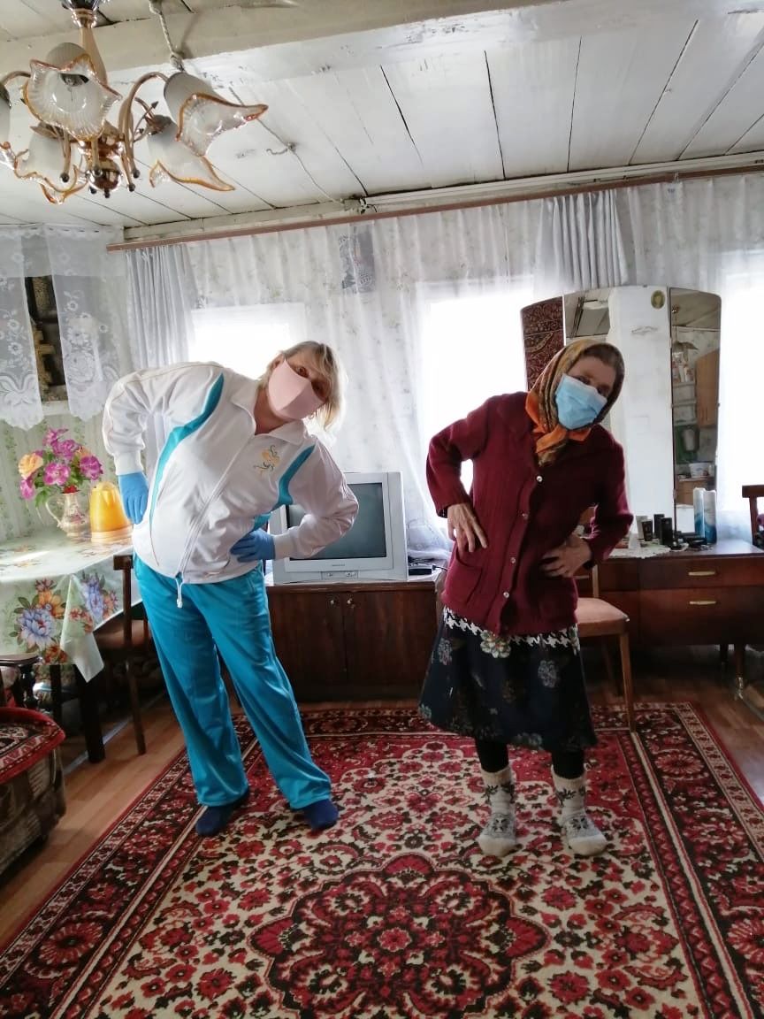 Пожилые люди и инвалиды в Верхнеуслонском районе приняли участие в флеш-моб зарядке «Всемирный день здоровья»