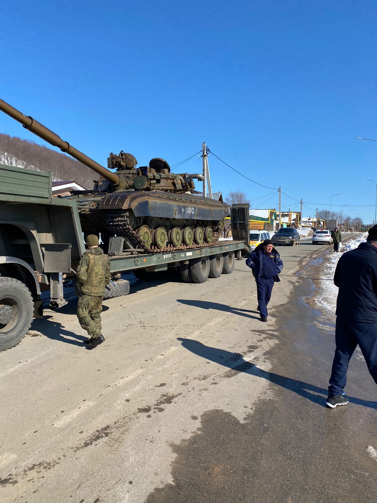 В Введенской Слободе появился танк