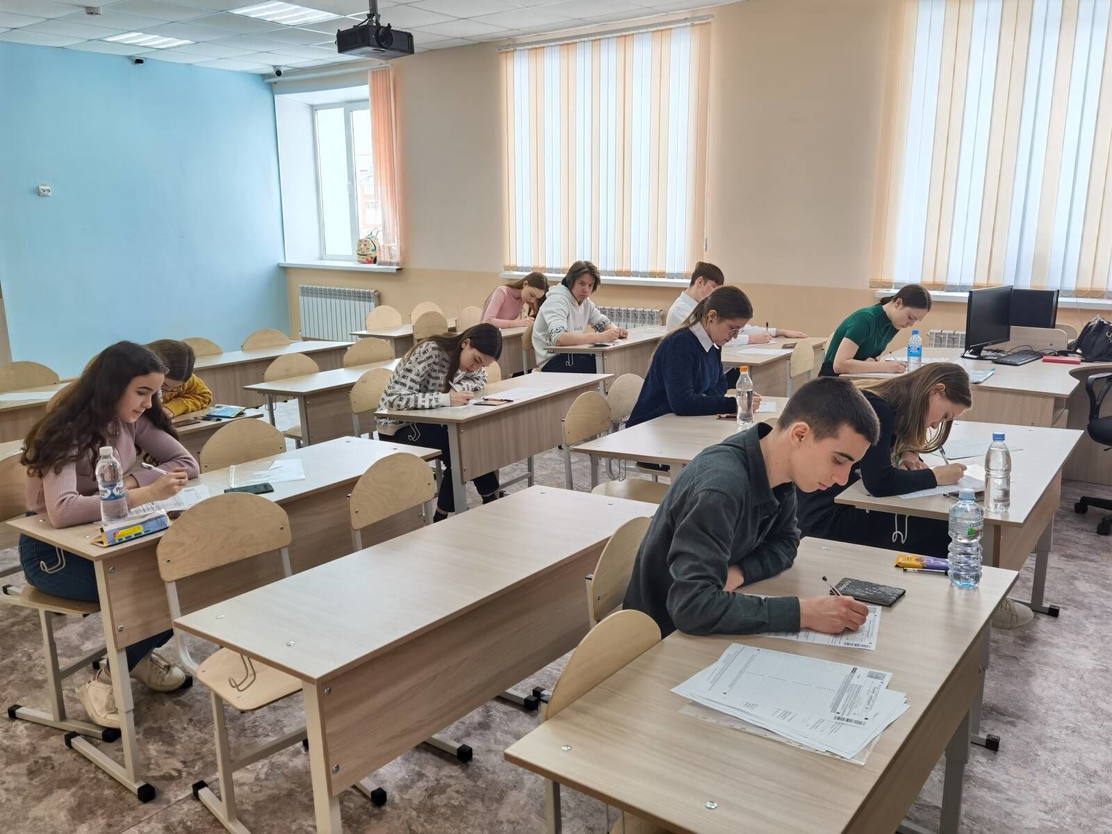 Школьники Верхнеуслонского района написали пробный экзамен по математике