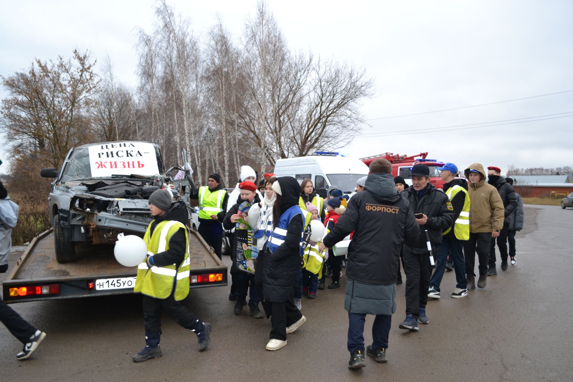 В Верхнем Услоне прошла традиционная акция к Всемирному дню памяти жертв ДТП