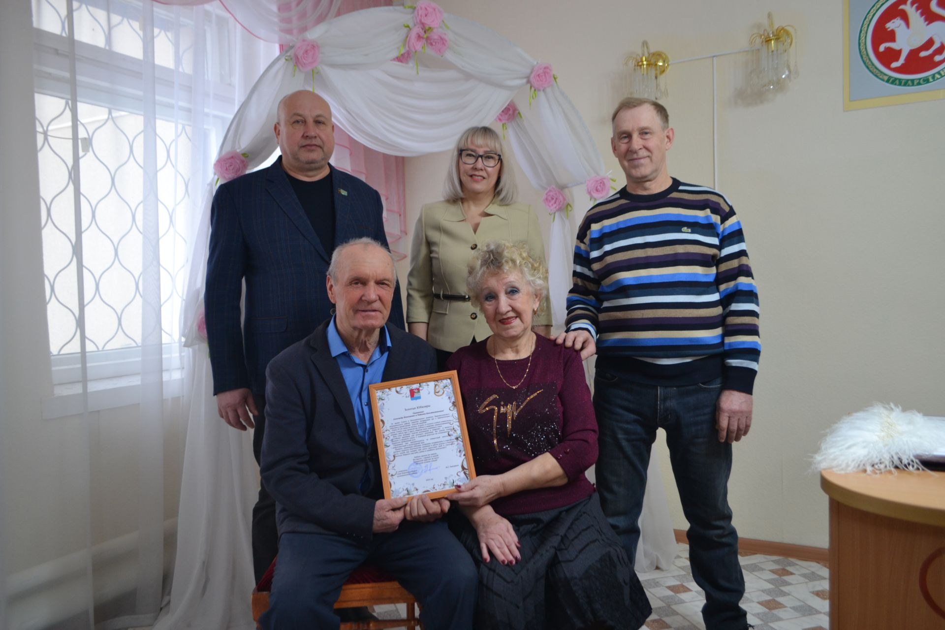 Супруги Бизяевы из Нижнего Услона встретили золотой юбилей свадьбы