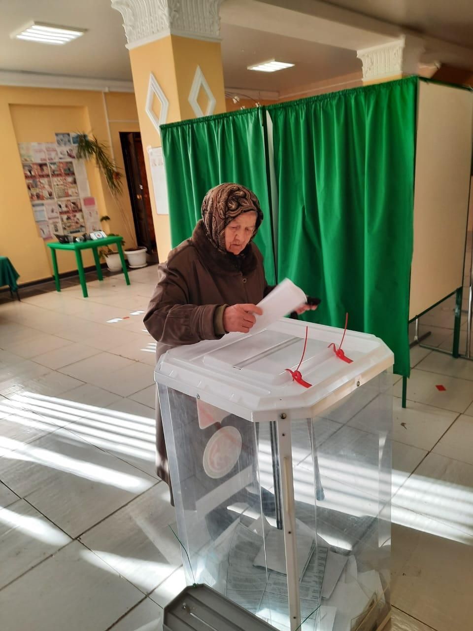 Как Верхний Услон голосовал в первый день выборов Президента России