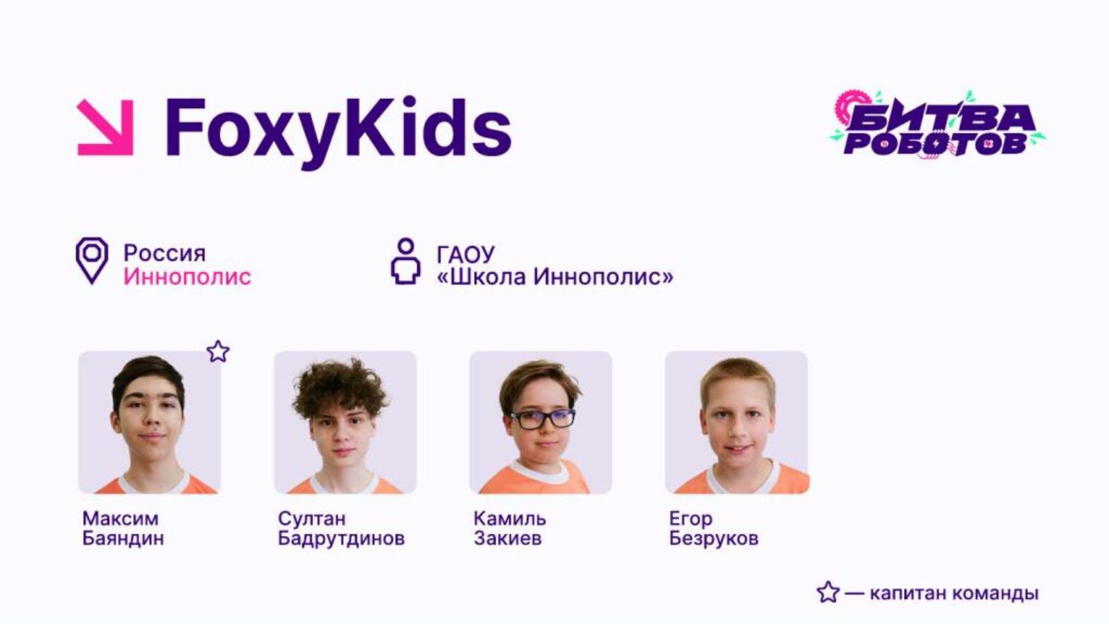 Команда из Иннополиса выступит на международной «Битве роботов»