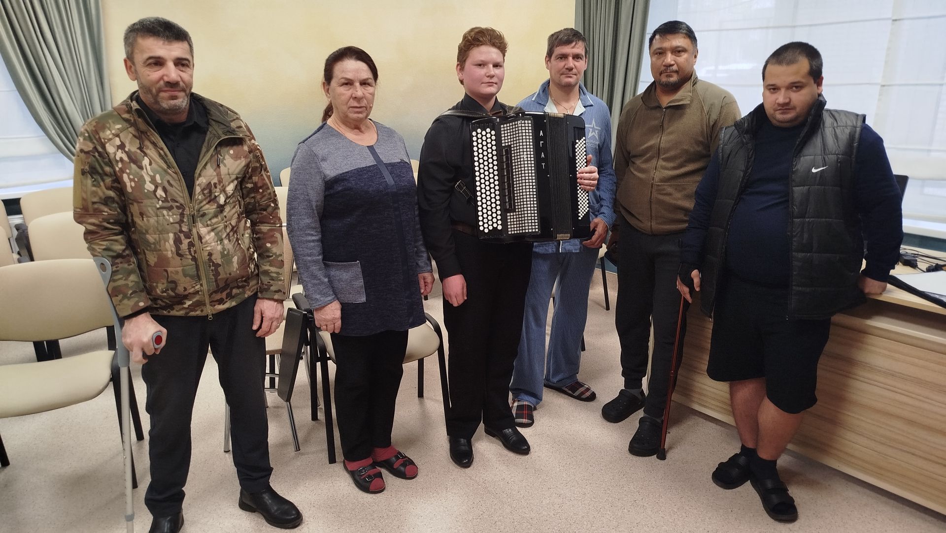 Егор Тюрин из Верхнего Услона выступил в госпитале