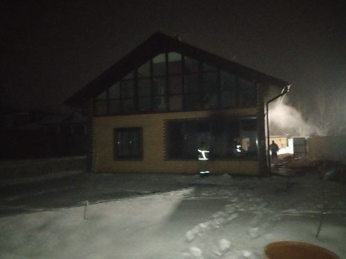В Верхнеуслонском районе произошло возгорание бани
