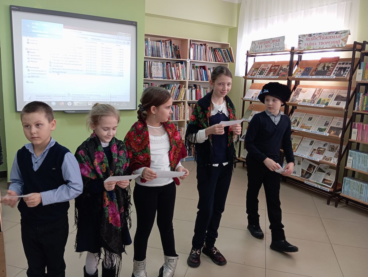 В Верхнеуслонской детской библиотеке прошли фольклорные посиделки