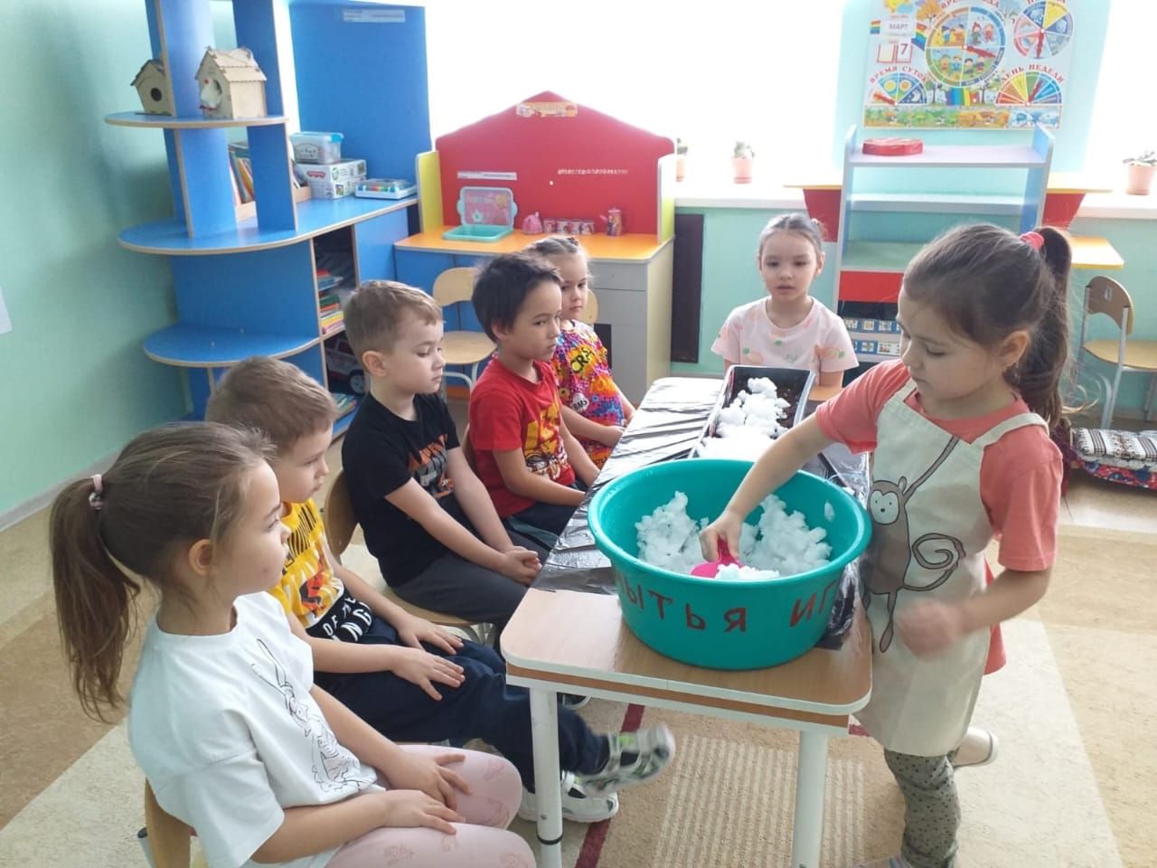 «Каенкай» балалар бакчасы чәчәк үсентеләре әзерлиләр