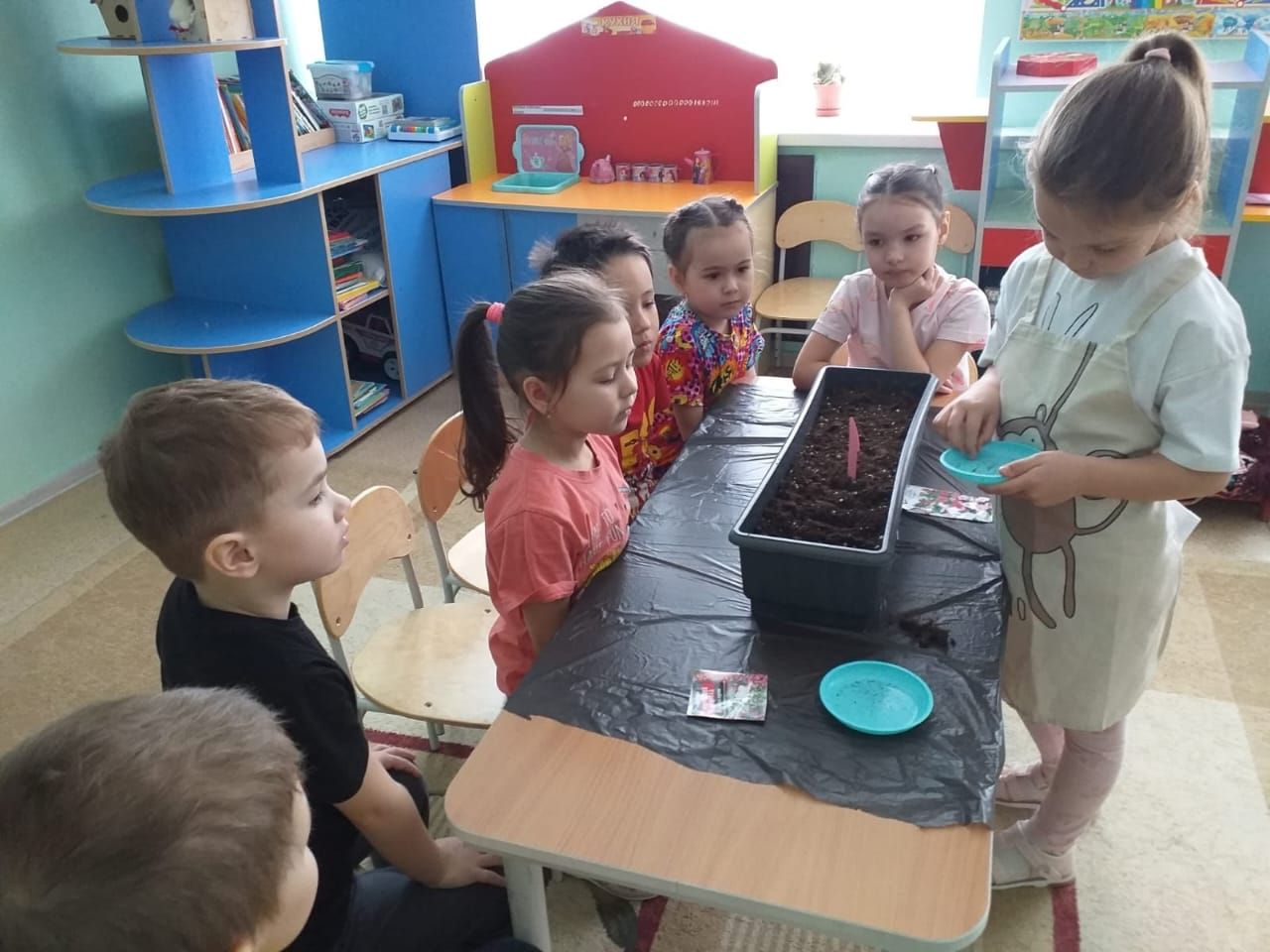 «Каенкай» балалар бакчасы чәчәк үсентеләре әзерлиләр