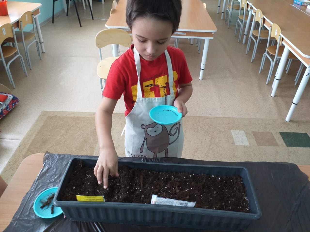 «Каенкай» балалар бакчасы чәчәк үсентеләре әзерлиләр