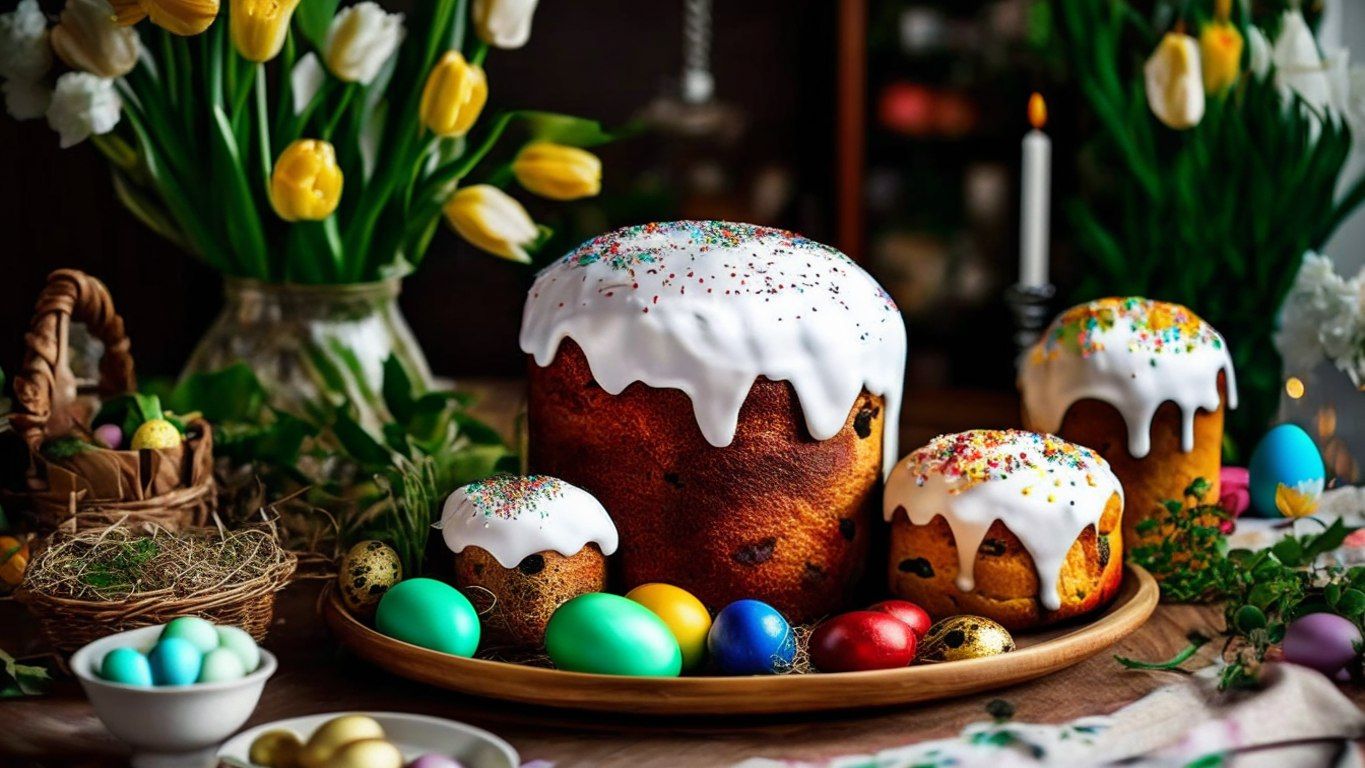 Пасхальные куличи быстрого приготовления
