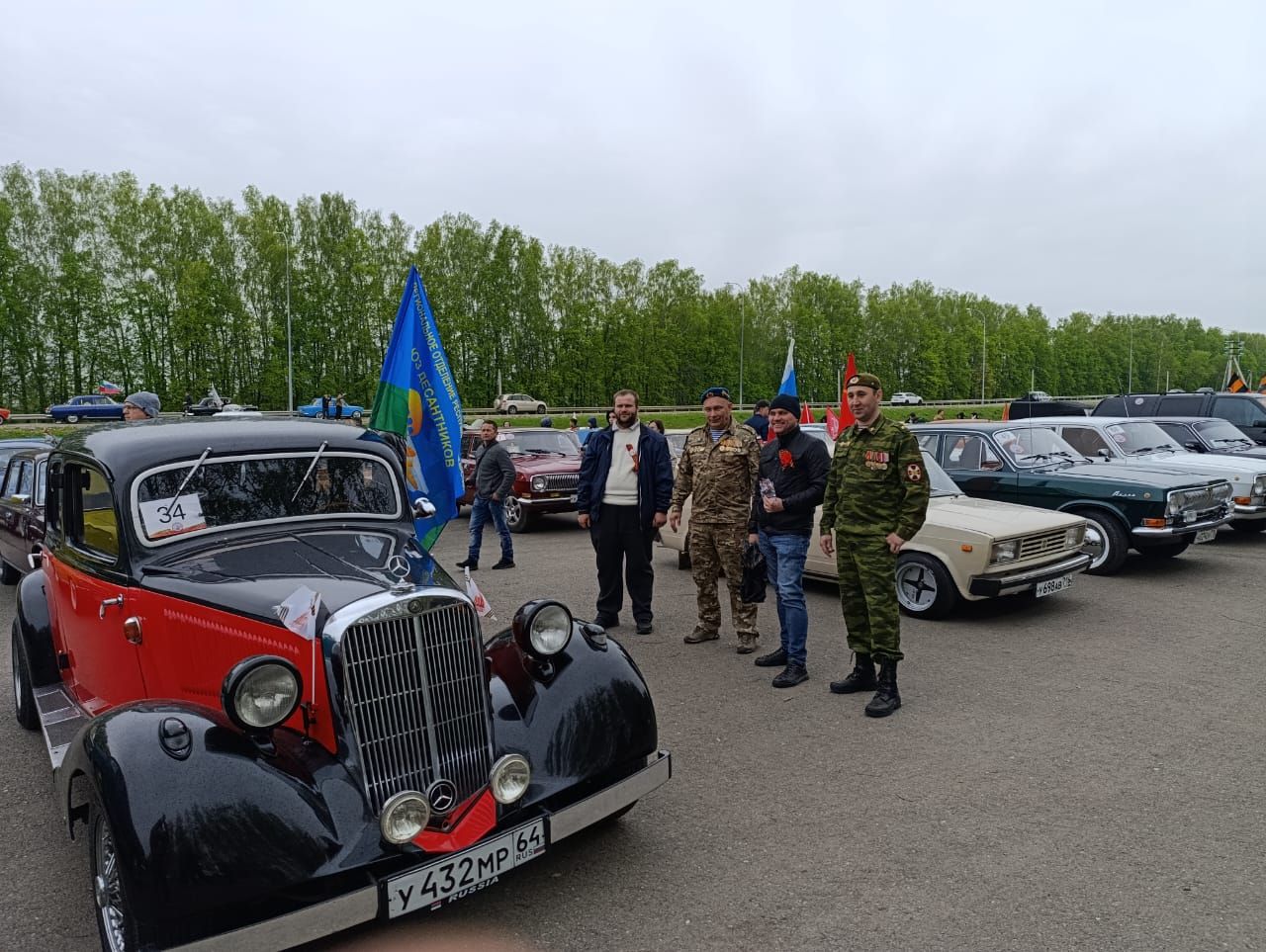 Ретро-автопробег «Казанский обвод — Дорогами памяти» побывал в Верхнем Услоне