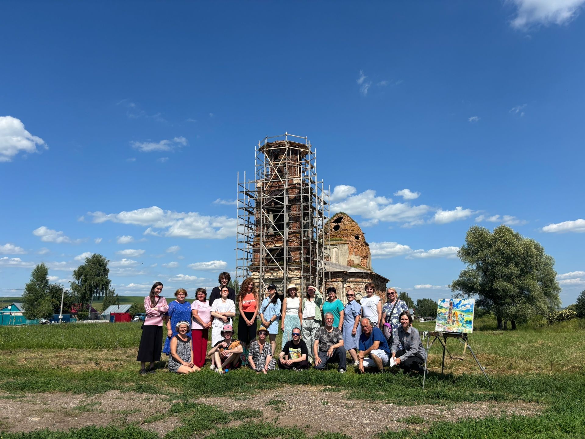 Казанские художники запечатлели Кильдеево на пленэре