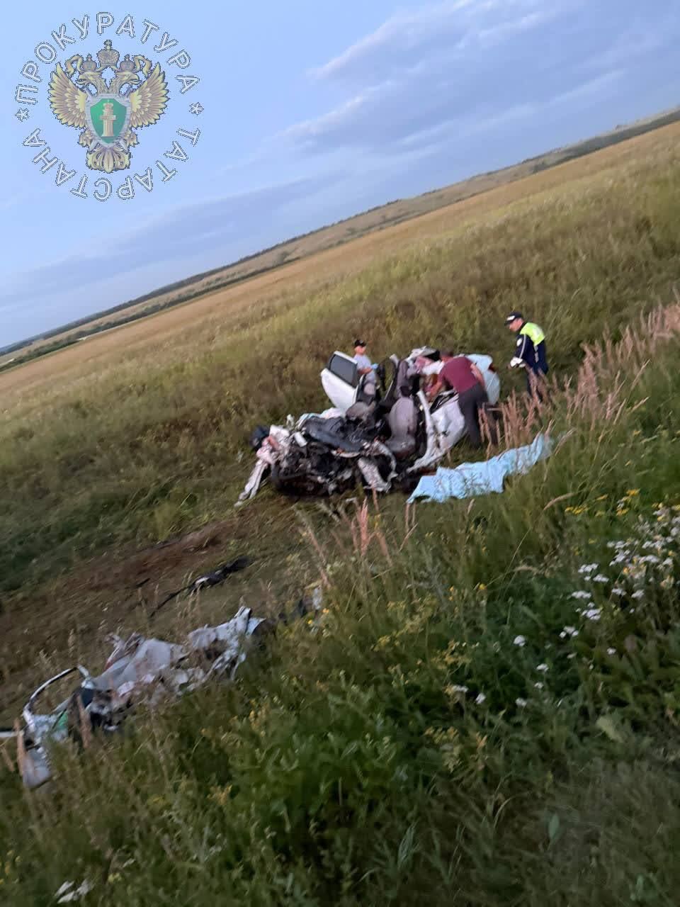 В Верхнеуслонском районе в жутком ДТП погибли два человека