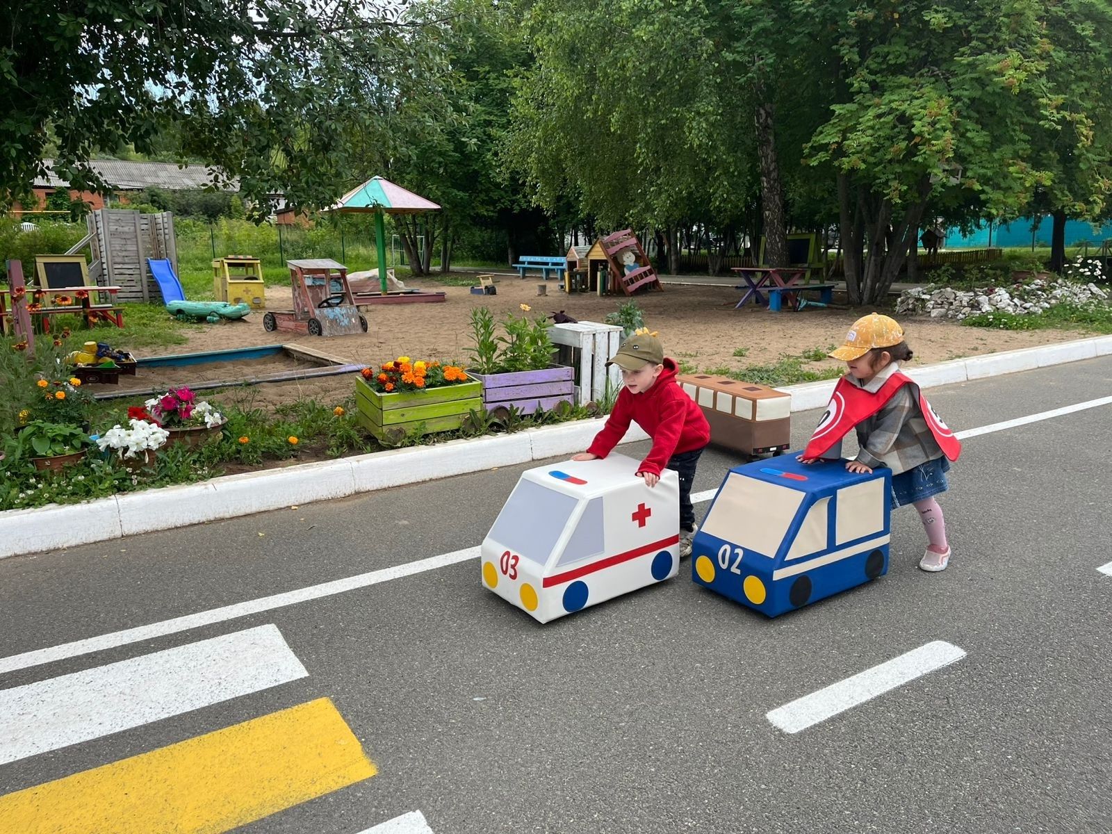 В «Березке» малыши осваивали азы дорожной безопасности