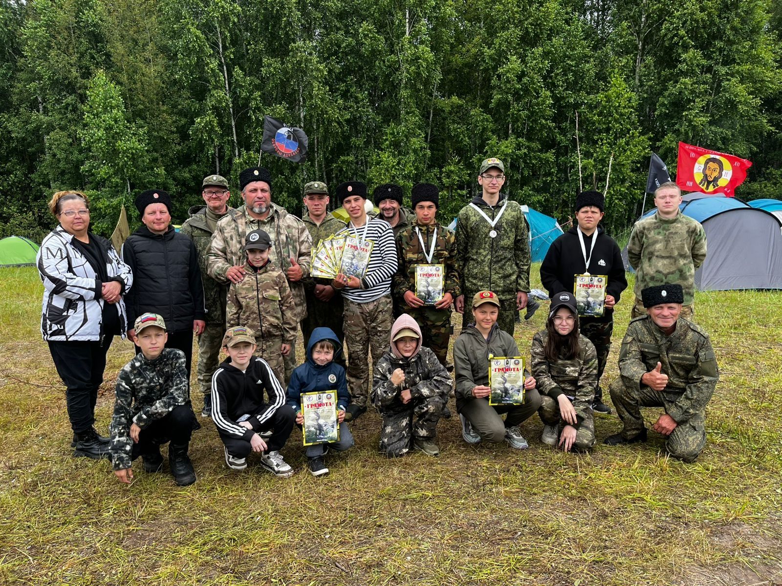 Школьники из Куралова стали призерами казачьих военно-полевых сборов